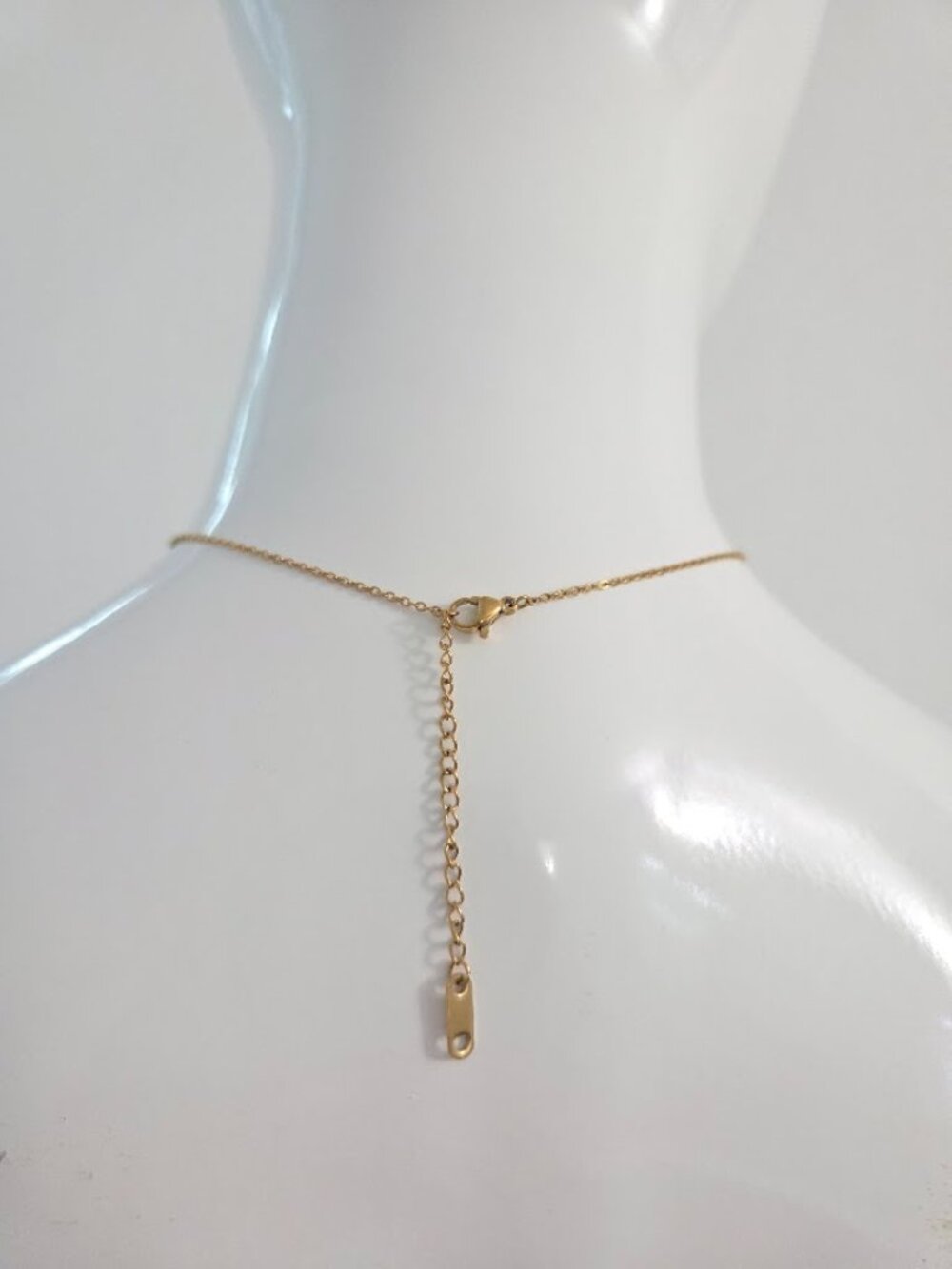 Gold Purple Enamel Flower Pendant Necklace Dainty Pearl Accent Jewelry - Picture 13 of 13